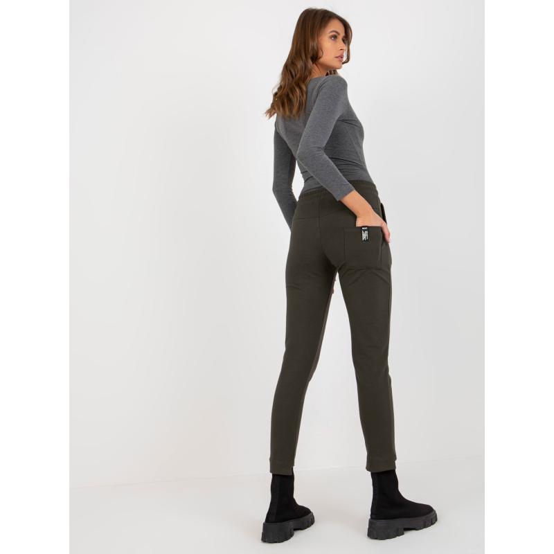 Női melegítőnadrág zsebekkel LILI khaki színben