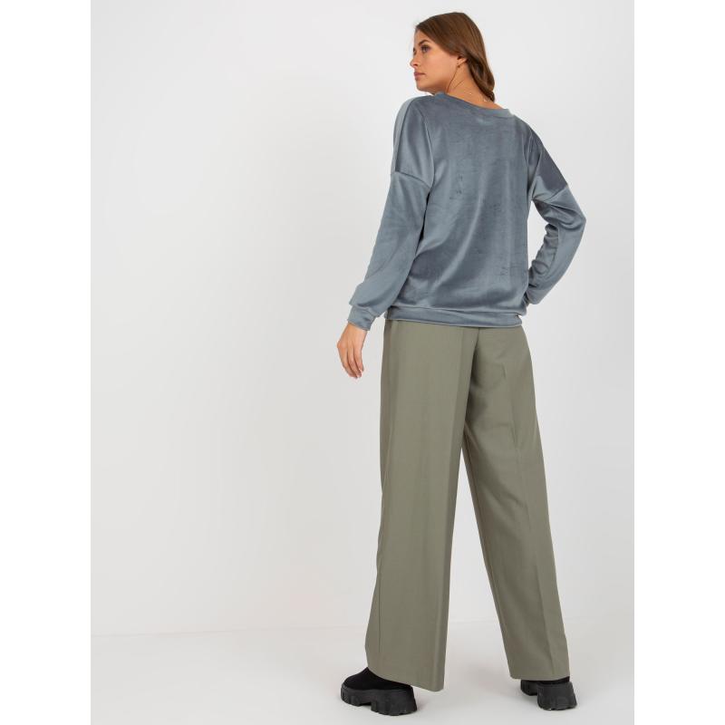 Dámská mikina bez kapuce EVIE modrá 