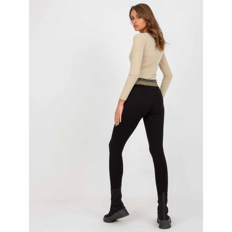 Dámské legíny bavlněné LORINDA černé 