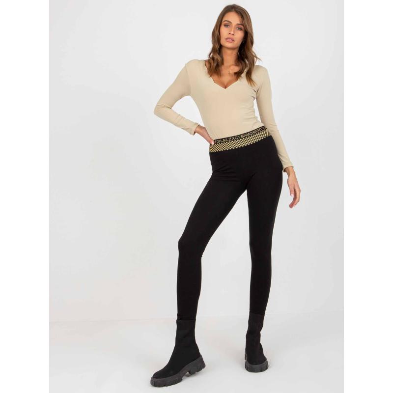 Dámské legíny bavlněné LORINDA černé 