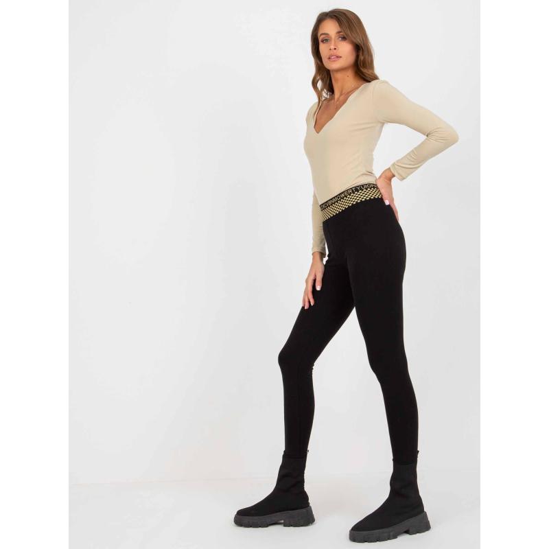 Dámské legíny bavlněné LORINDA černé 