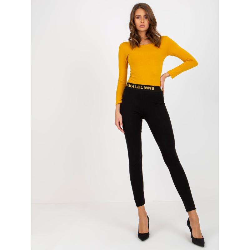 Női leggings elasztikus derékkal ENA fekete