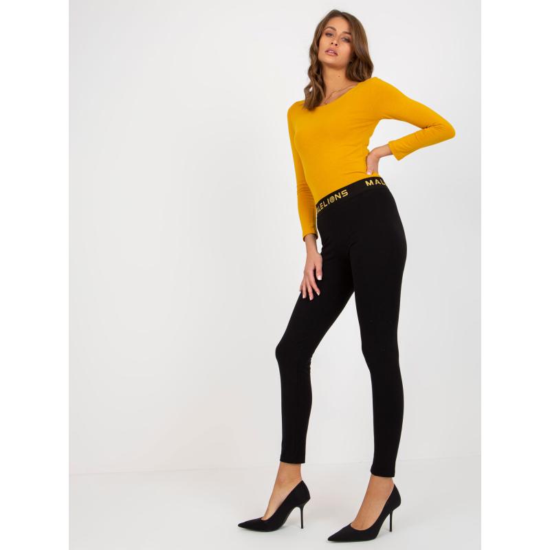 Női leggings elasztikus derékkal ENA fekete