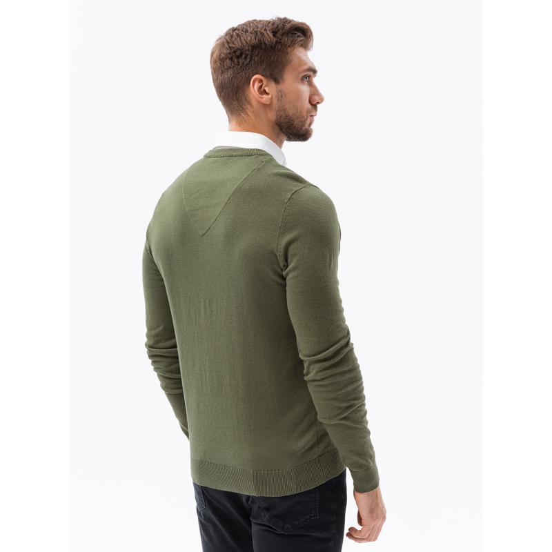 Férfi pulóver V5 oliva E120