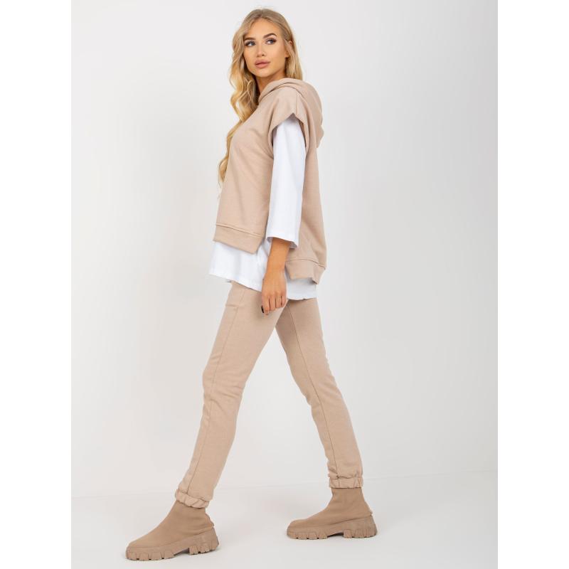 Dámská souprava s mikinou CIARA béžová