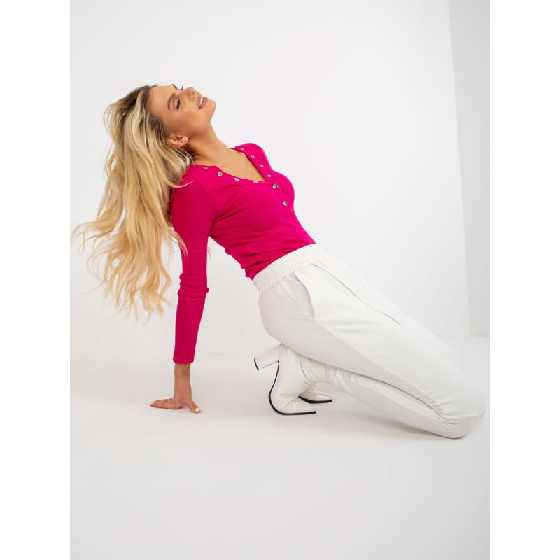 Dámské tepláky se zipem MONROE ecru