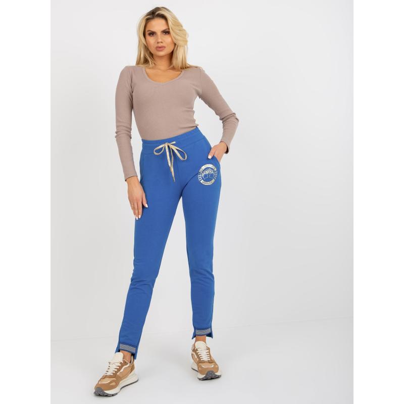 Dámské tepláky s potiskem MYRTLE tmavě modré