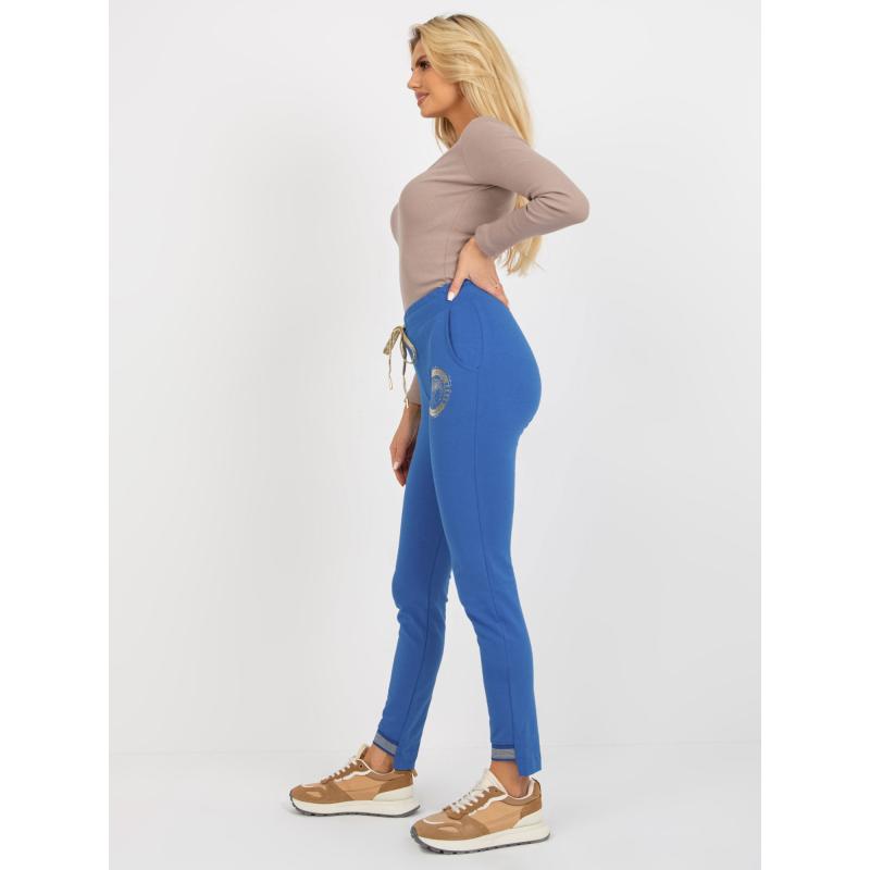 Dámské tepláky s potiskem MYRTLE tmavě modré