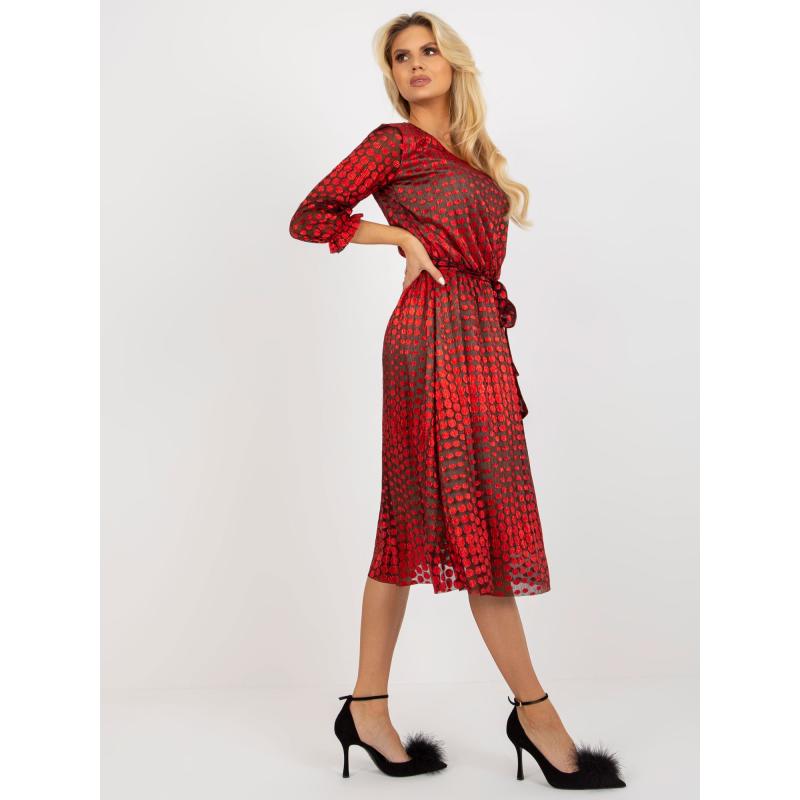 Dámské šaty s páskem MALA červené 