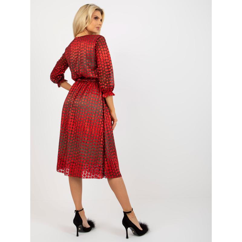 Dámské šaty s páskem MALA červené 
