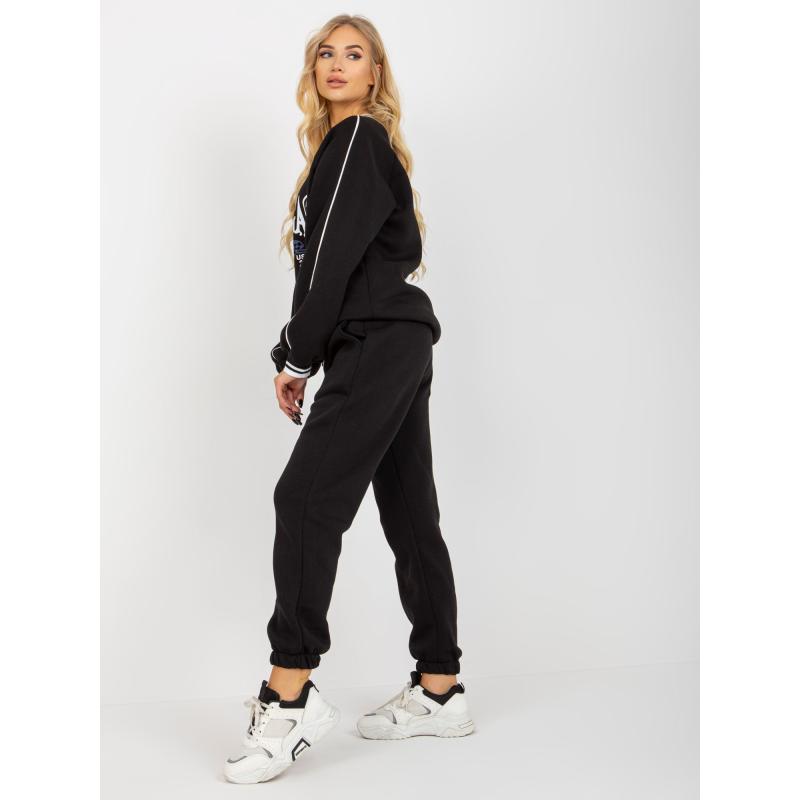 Női oversize nyomtatott melegítőnadrág IVY fekete