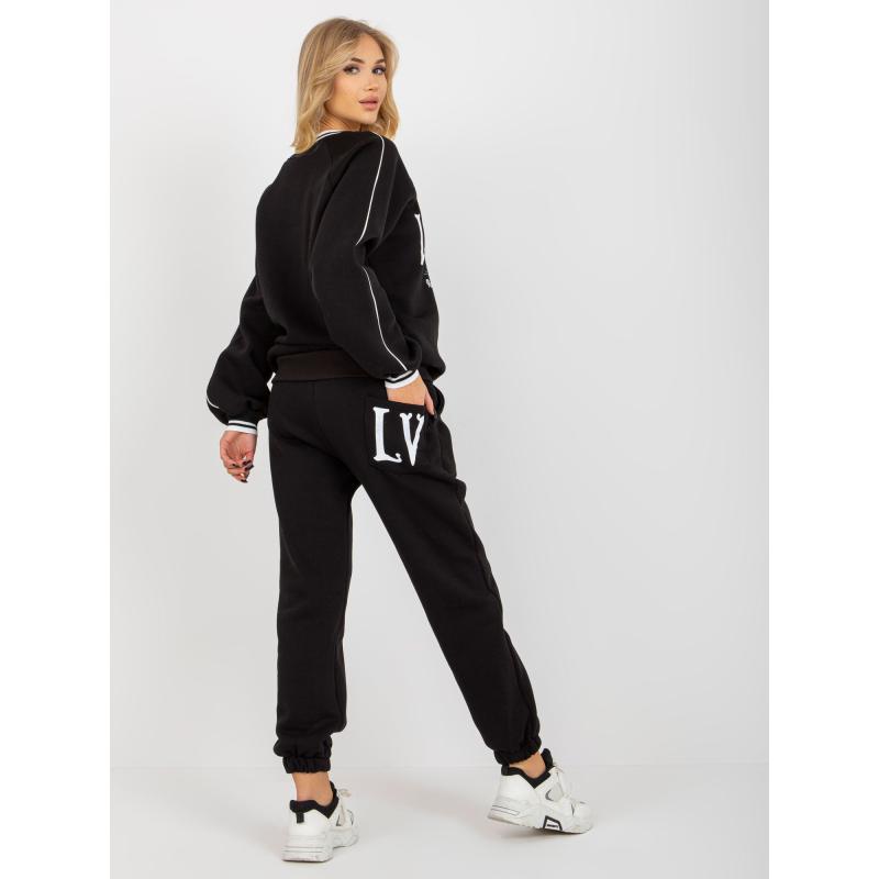 Női oversize nyomtatott melegítőnadrág IVY fekete