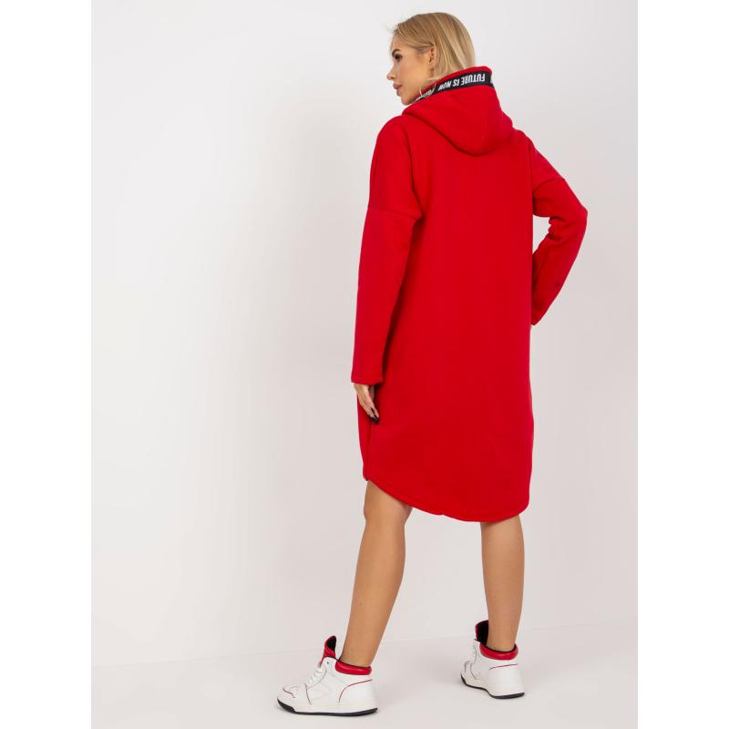 Dámská mikina oversize ELLA červená 