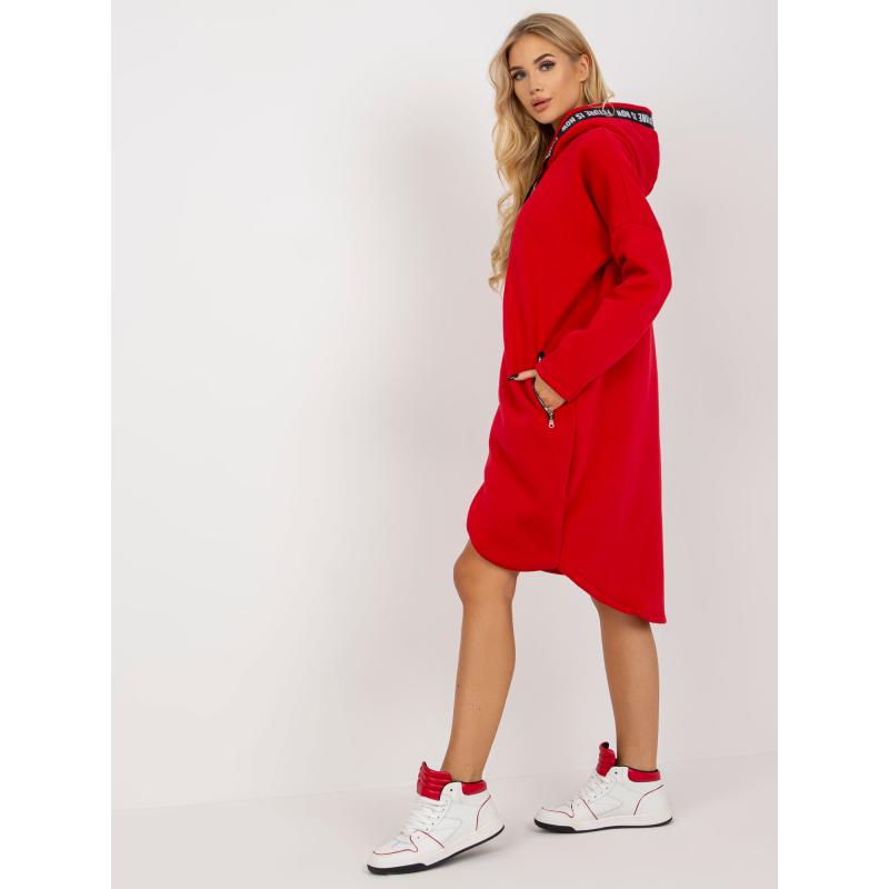 Dámská mikina oversize ELLA červená 