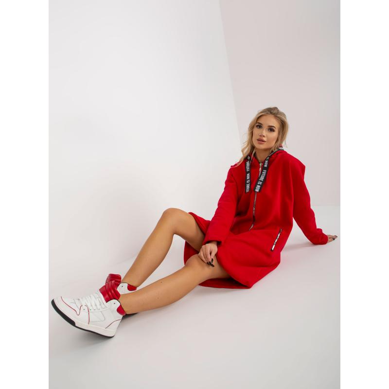 Dámská mikina oversize ELLA červená 