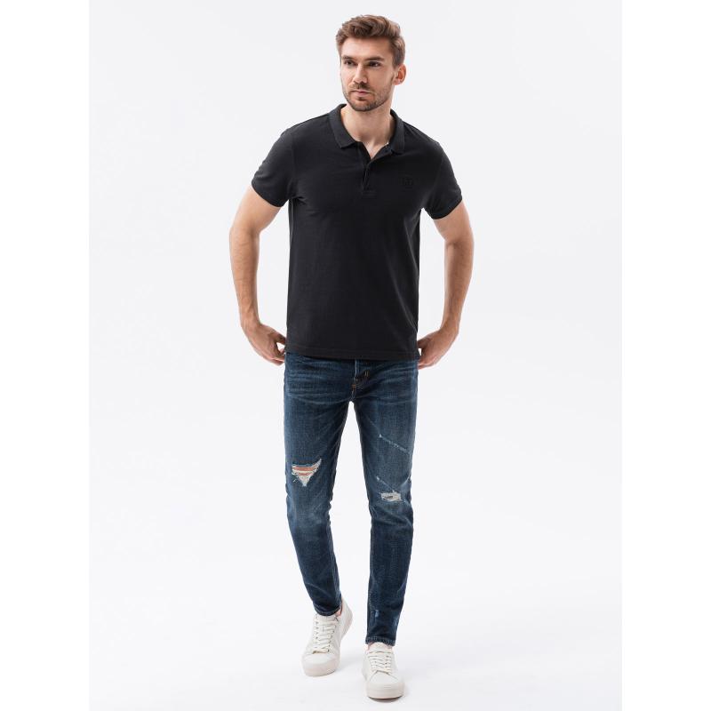 Pánska polokošeľa S1374 čierna