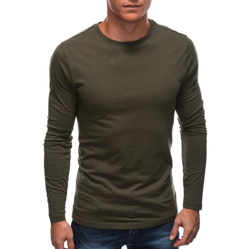 Férfi hosszú ujjú póló ENOCH oliva színű