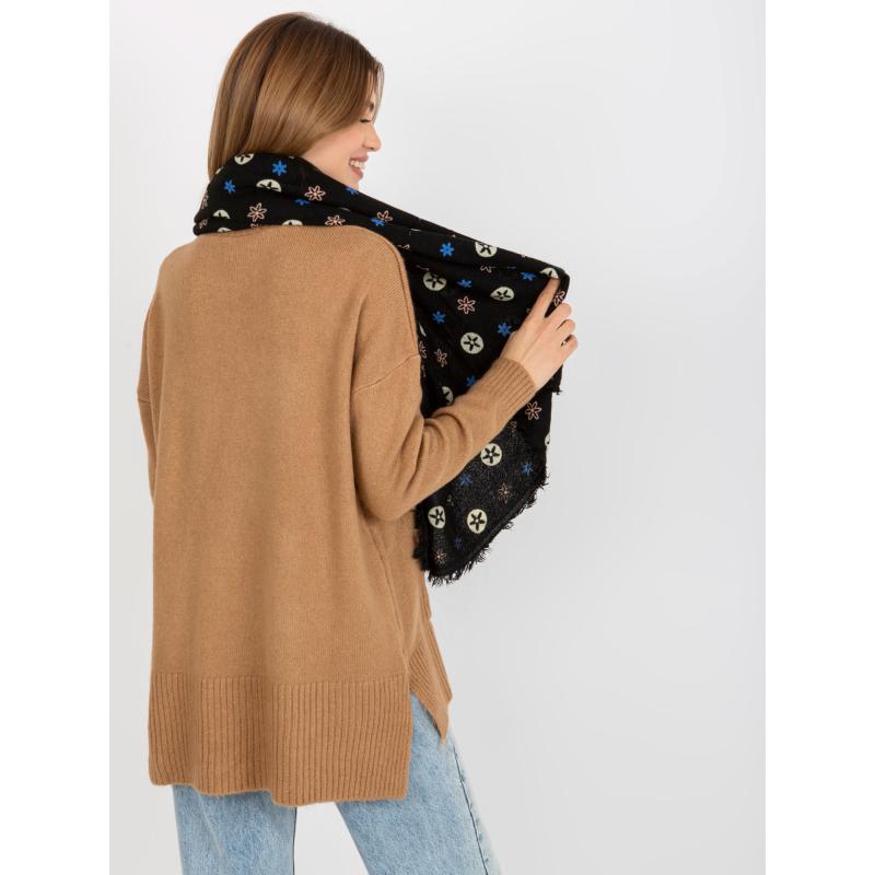 Női nyomtatott sál JANAE fekete