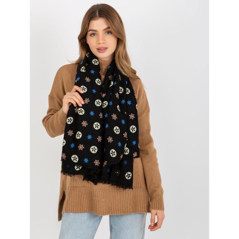 Női nyomtatott sál JANAE fekete