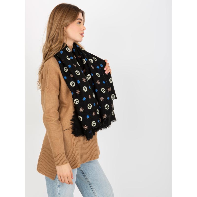 Női nyomtatott sál JANAE fekete