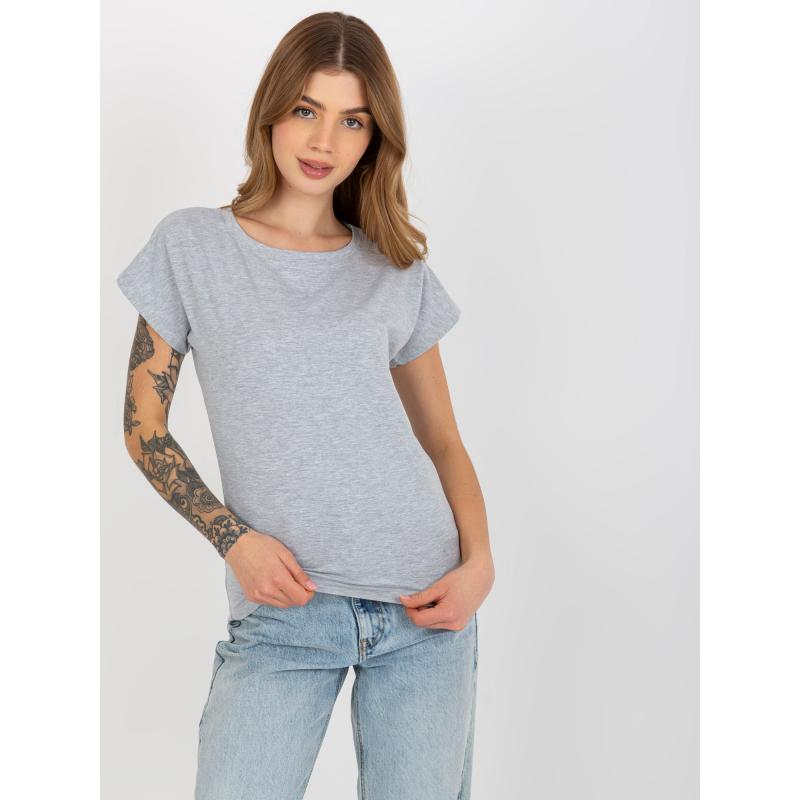 Dámské tričko s výstřihem PATRICIA šedé 