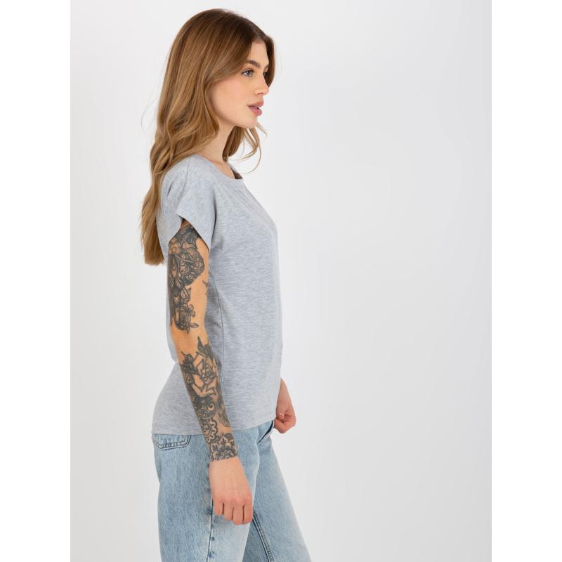 Dámské tričko s výstřihem PATRICIA šedé 
