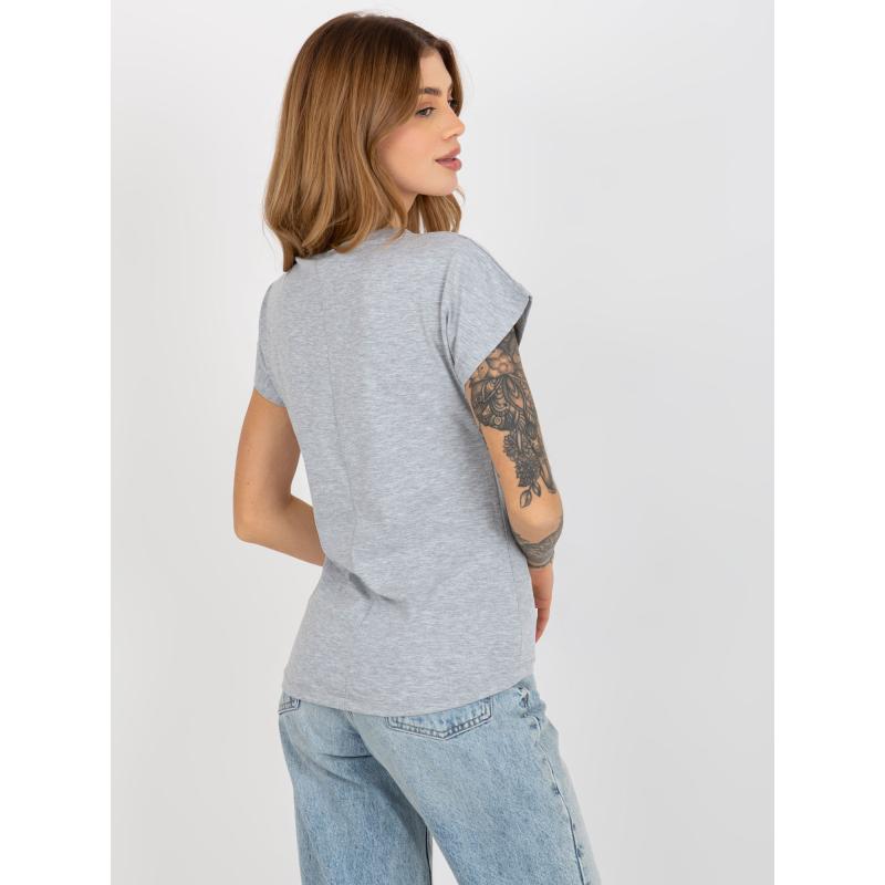 Dámské tričko s výstřihem PATRICIA šedé 