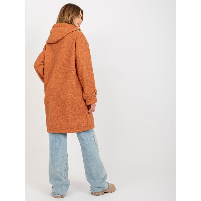Női kapucnis kabát SOFIE sötét narancssárga
