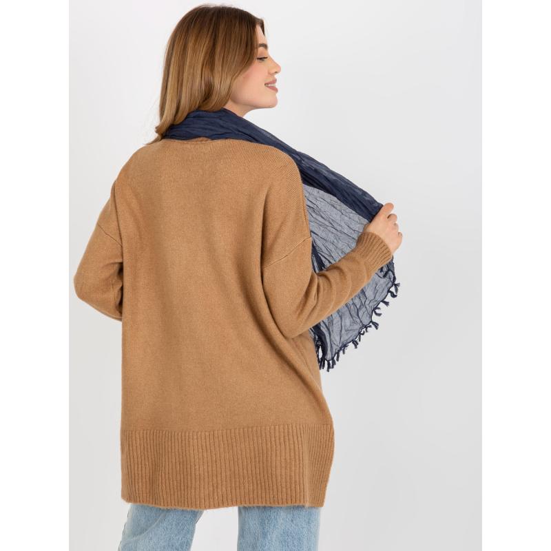 Női sál hajtásokkal MAVIS kék