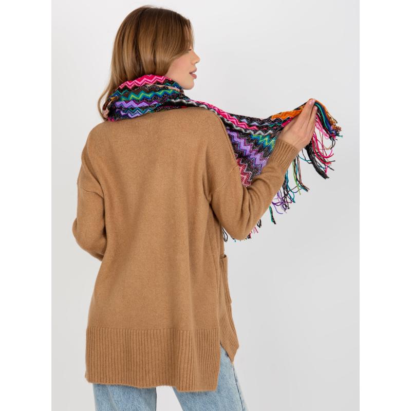 Női sál rojtos JAZMINE színes sállal