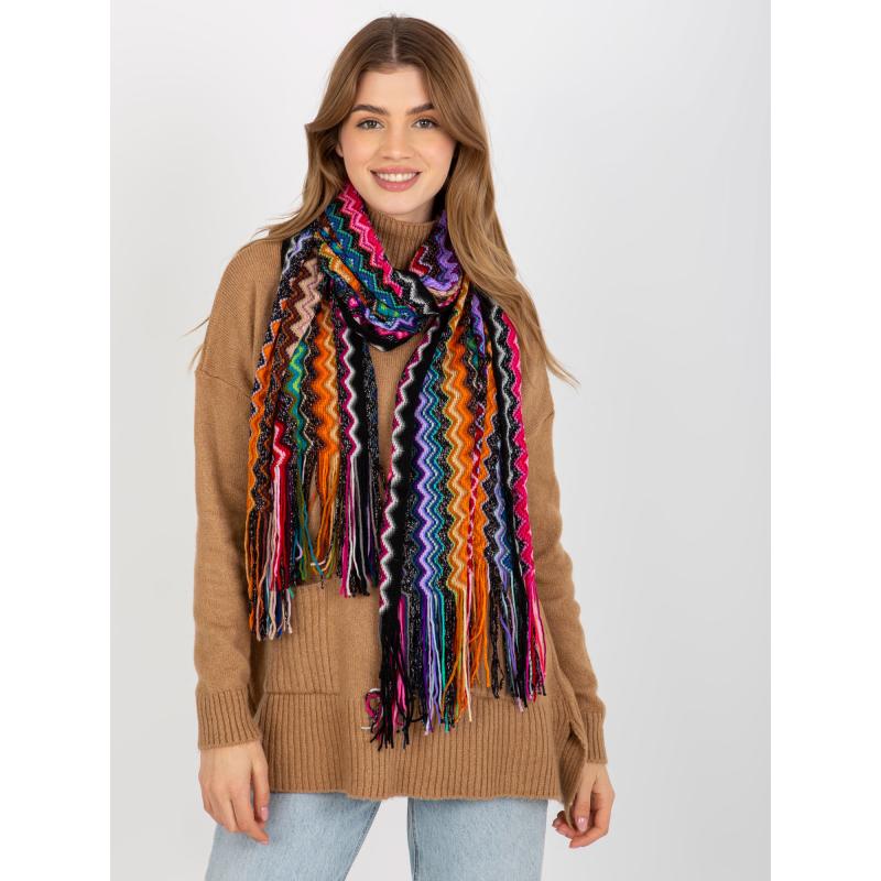 Női sál rojtos JAZMINE színes sállal