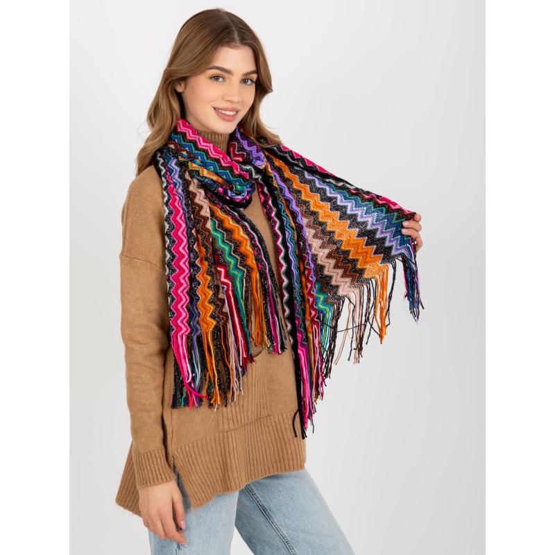 Női sál rojtos JAZMINE színes sállal