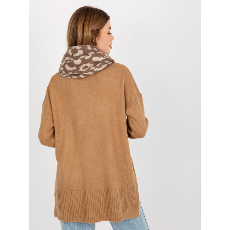 Dámska čiapka HILDA tmavo béžová a svetlo béžová