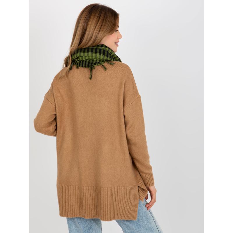 Dámská šála ARAFAT černá a světle zelená 