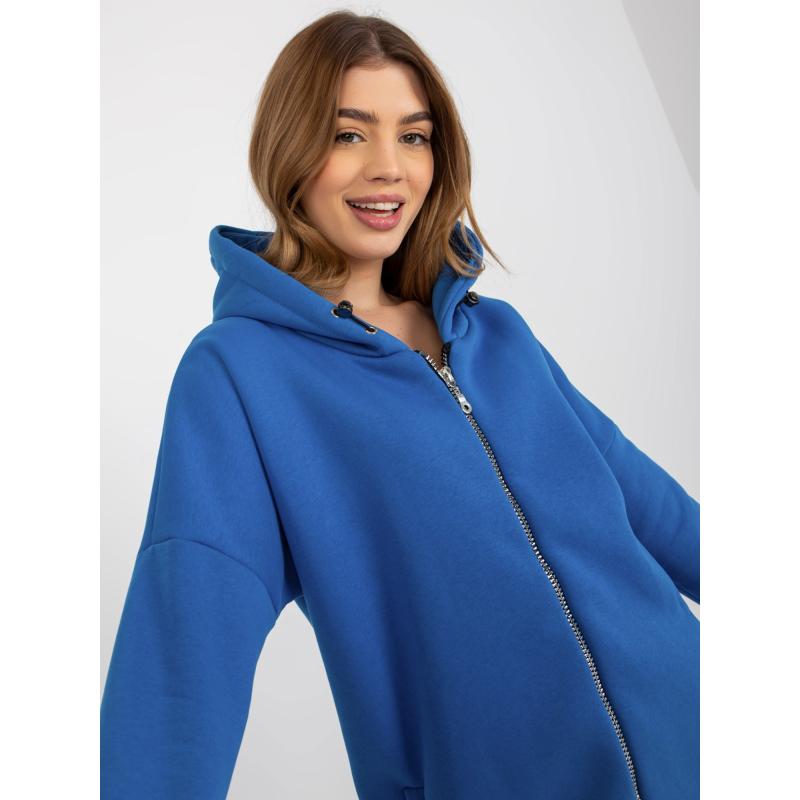 Dámská mikina s kapucí Tina RUE PARIS tmavě modrá 
