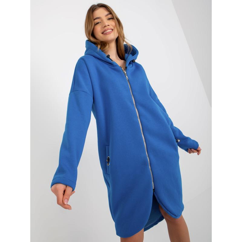 Dámská mikina s kapucí Tina RUE PARIS tmavě modrá 