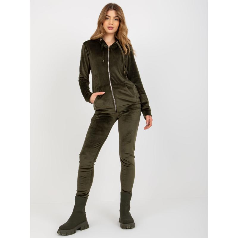 Női szett nadrággal AFIKA khaki színben