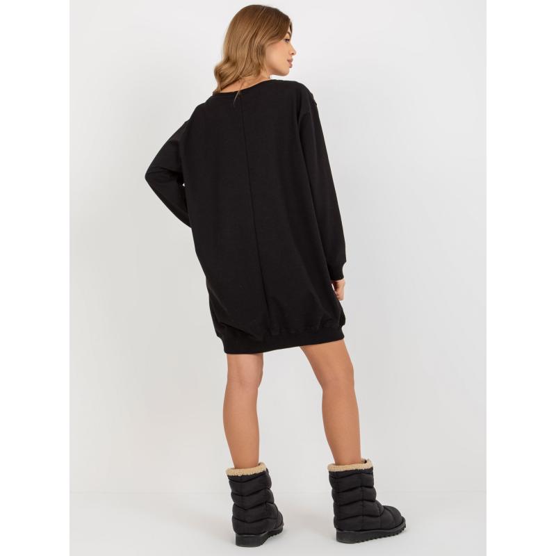 Dámska mikina s potlačou ALETHEA čierno-ružová