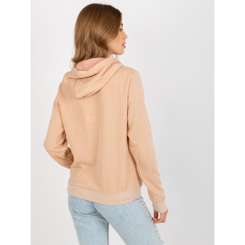 Dámská mikina s kapucí ACTION broskvová