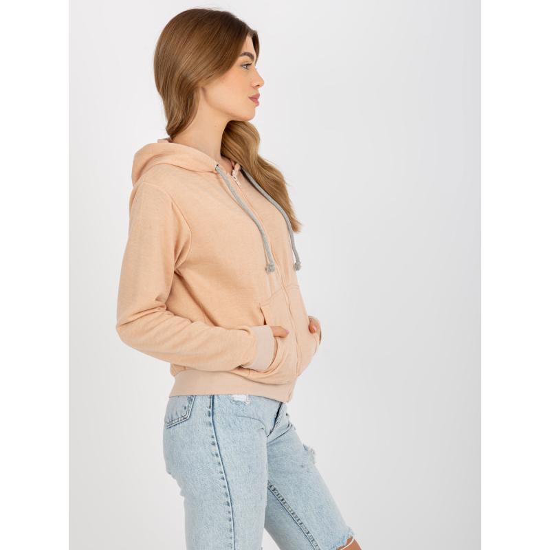 Dámská mikina s kapucí ACTION broskvová