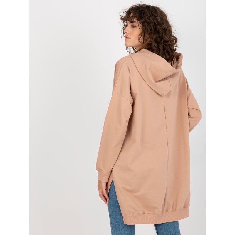 Dámska mikina s kapucňou a nápisom ALYS béžová