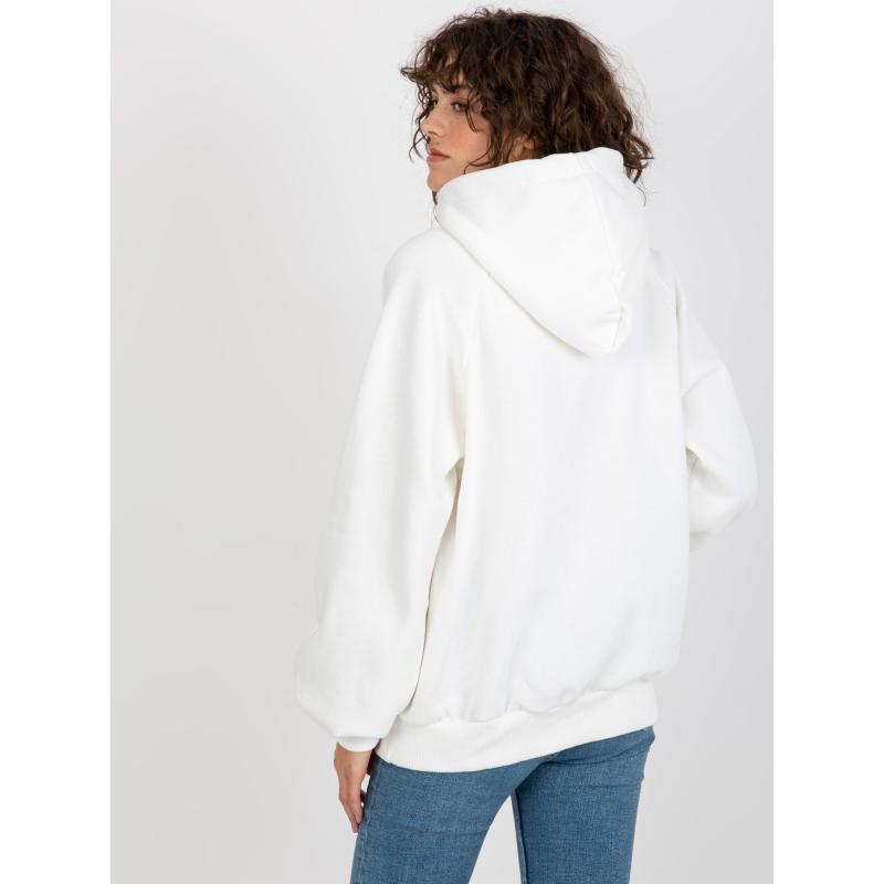 Női túlméretezett pulóver ALYS ekrü színnel