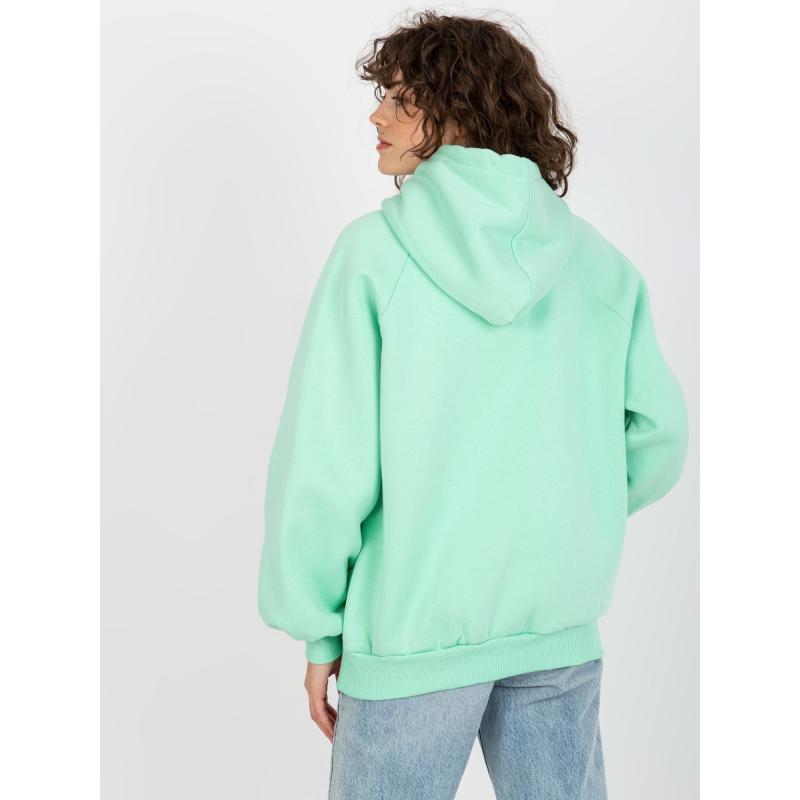 Dámská mikina oversize s nápisem JILLY mátová