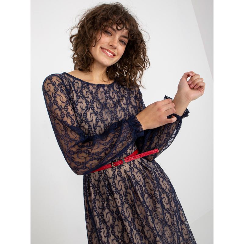 Dámské šaty se záplatami GWEN námořnicky modré 