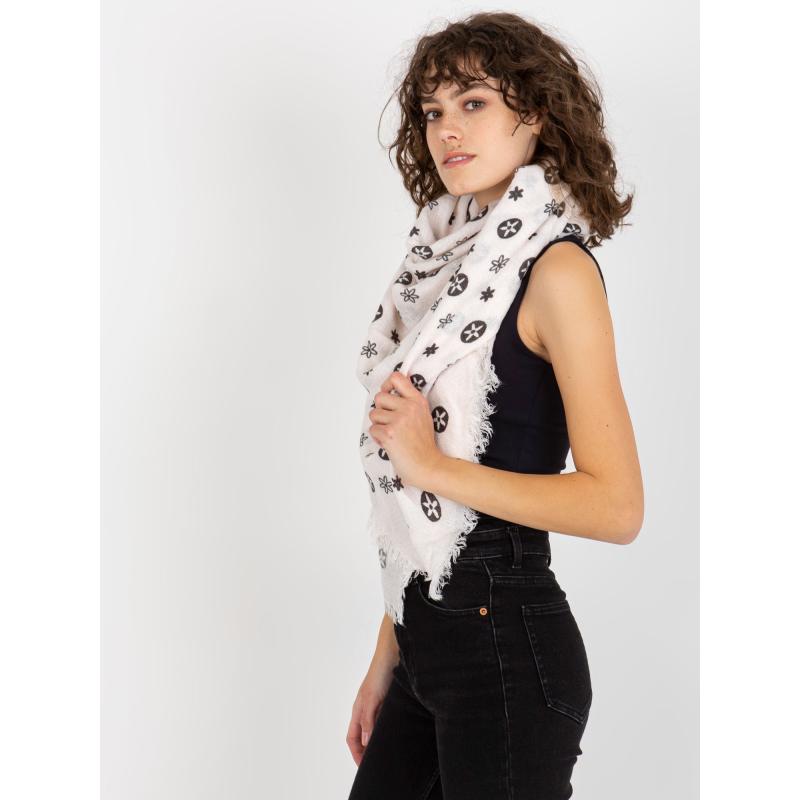 Dámská šála s potiskem CARLEY světle růžová 