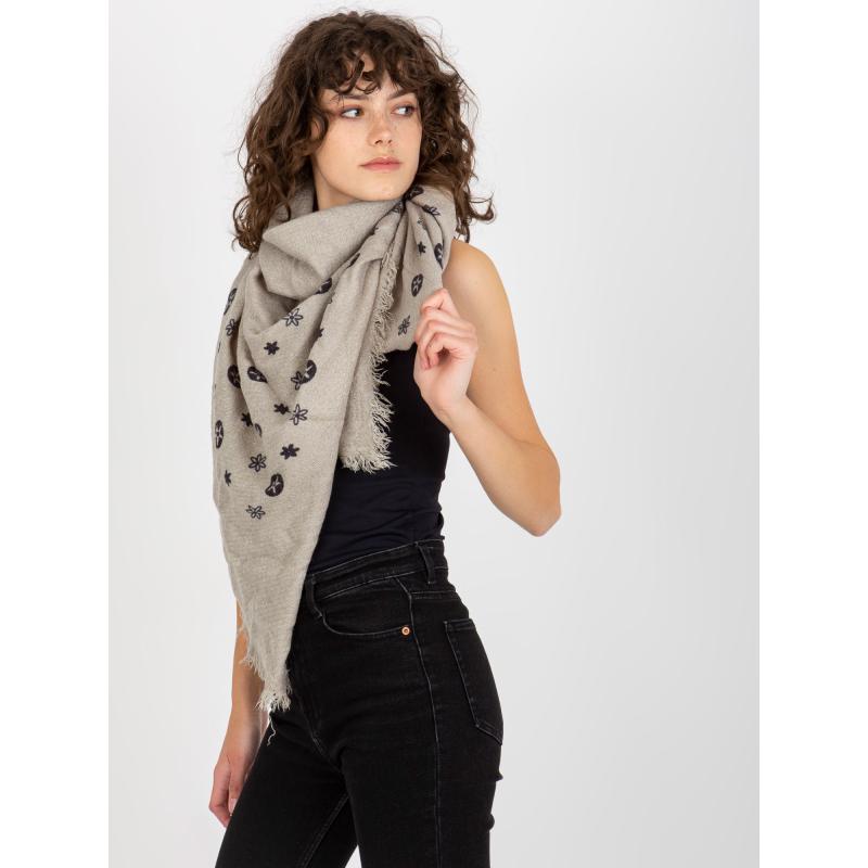 Dámská šála s potiskem PIPER šedá