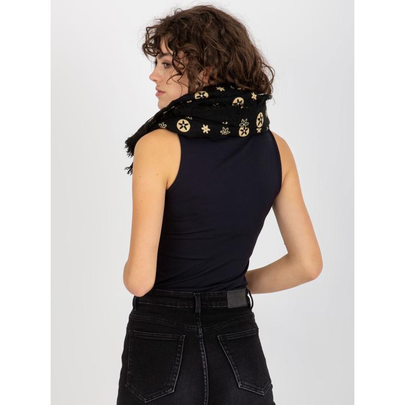 Női nyomtatott sál ELOISE fekete