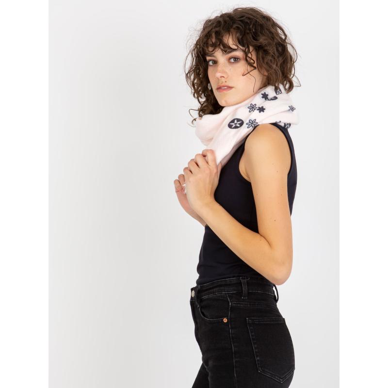 Dámská šála s potiskem RAYNA  světle růžová 