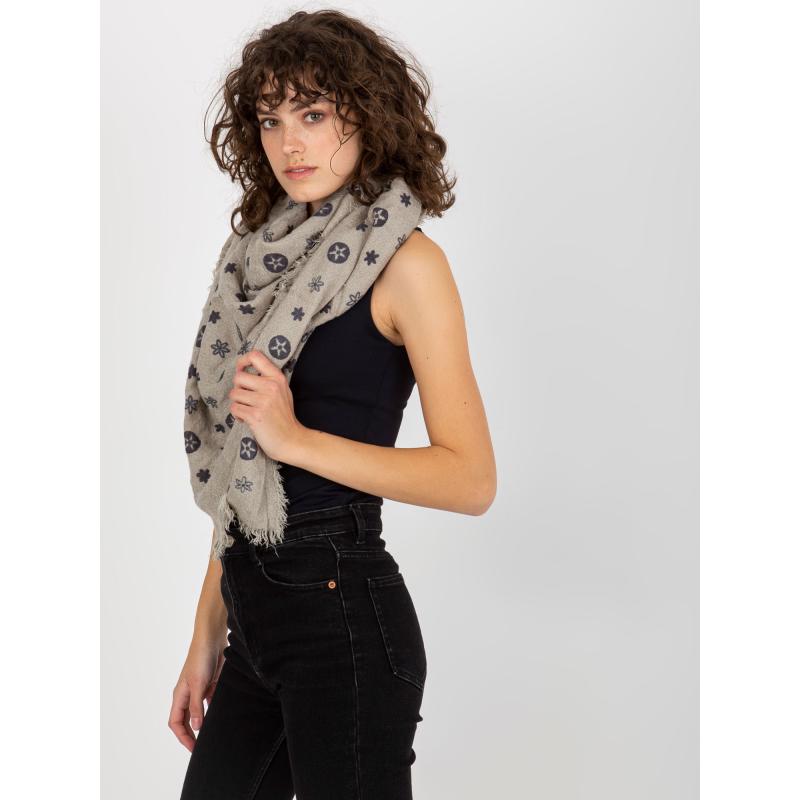 Női nyomtatott sál ALISSON szürke