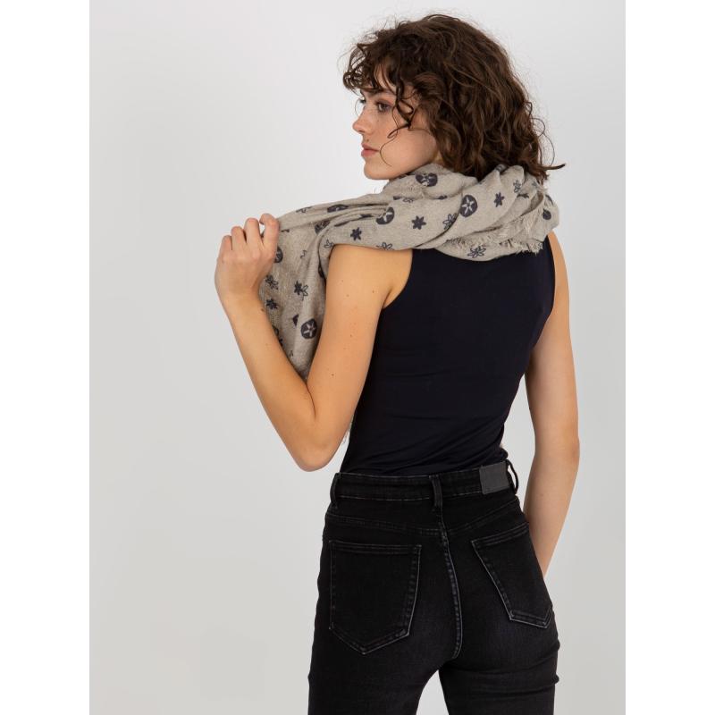 Női nyomtatott sál ALISSON szürke